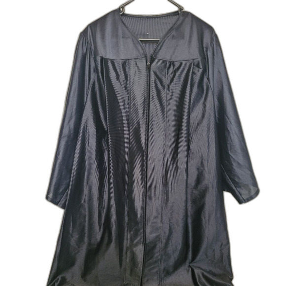 Graduation Gown Black Unknown Size - Picture 1 of 4